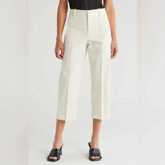VINCE Tailored Crop Wide Leg Pants Sz 6 - Picture 1 of 10